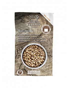 Poivre blanc Sarawak de Malaisie - 80 g - 4 sachets PEUGEOT SAVEURS