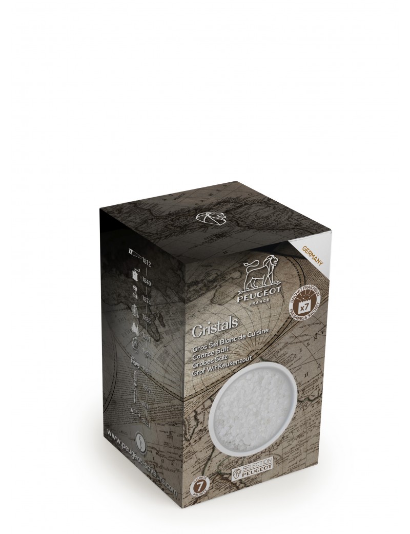 Cristaux de sel blanc Allemagne - 350 g - 7 sachets PEUGEOT SAVEURS