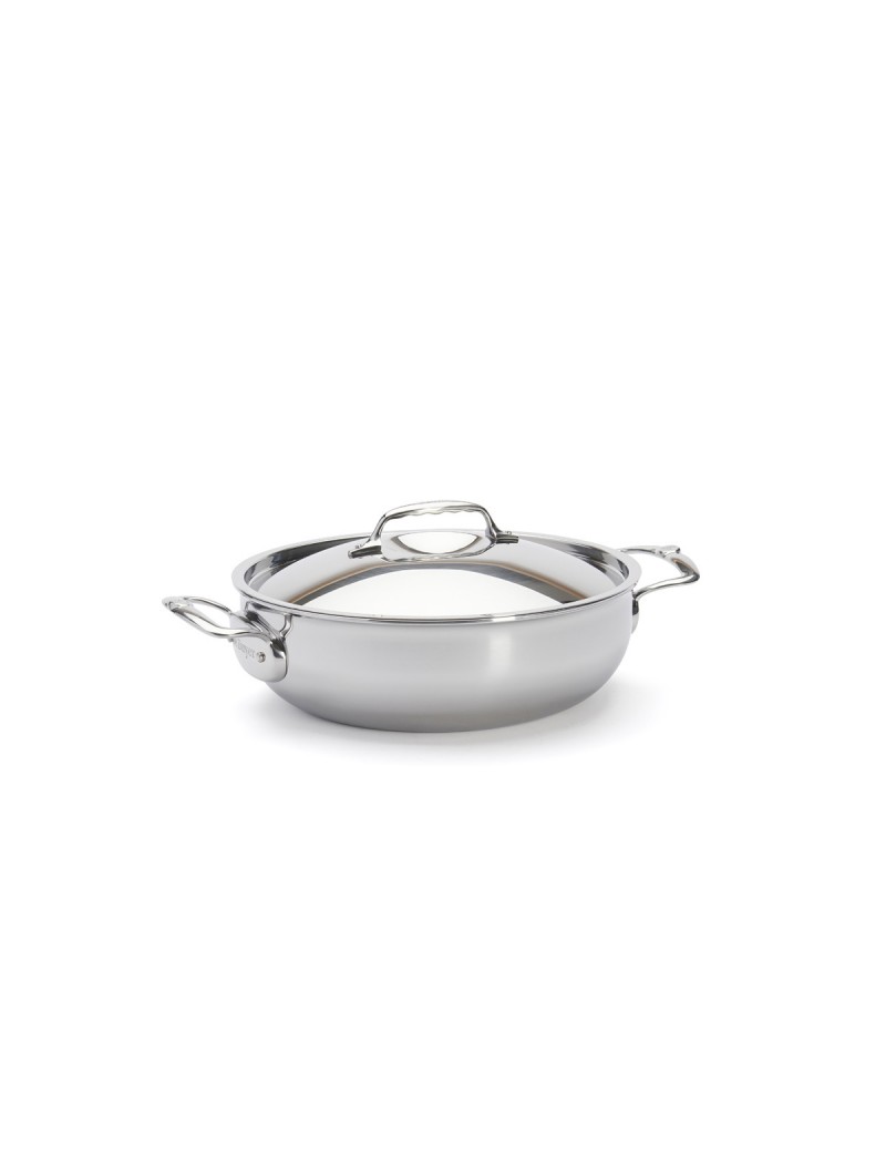 Sautoir bombé inox Affinity 28 cm avec couvercle DE BUYER INDUSTRIES Sautoir bombé inox Affinity 28 cm avec couvercle DE BUYER INDUSTRIES