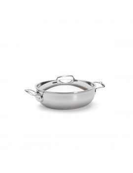 Sautoir bombé inox Affinity 28 cm avec couvercle DE BUYER INDUSTRIES
