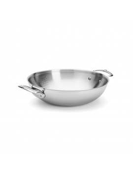 Wok bombé inox avec 2 anses Affinity 2 DE BUYER INDUSTRIES