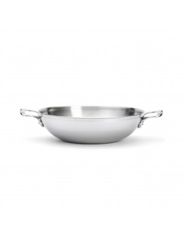 Wok bombé inox avec 2 anses Affinity 2 DE BUYER INDUSTRIES