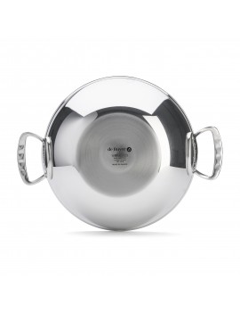 Wok bombé inox avec 2 anses Affinity 2 DE BUYER INDUSTRIES