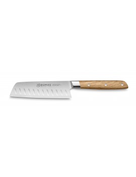 Couteau Mini Santoku alvéolée 13 cm Chène Vert 32Dumas® Signature  32 DUMAS