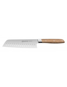 Couteau Santoku alvéolée 18 cm Chène Vert 32Dumas® Signature  32 DUMAS