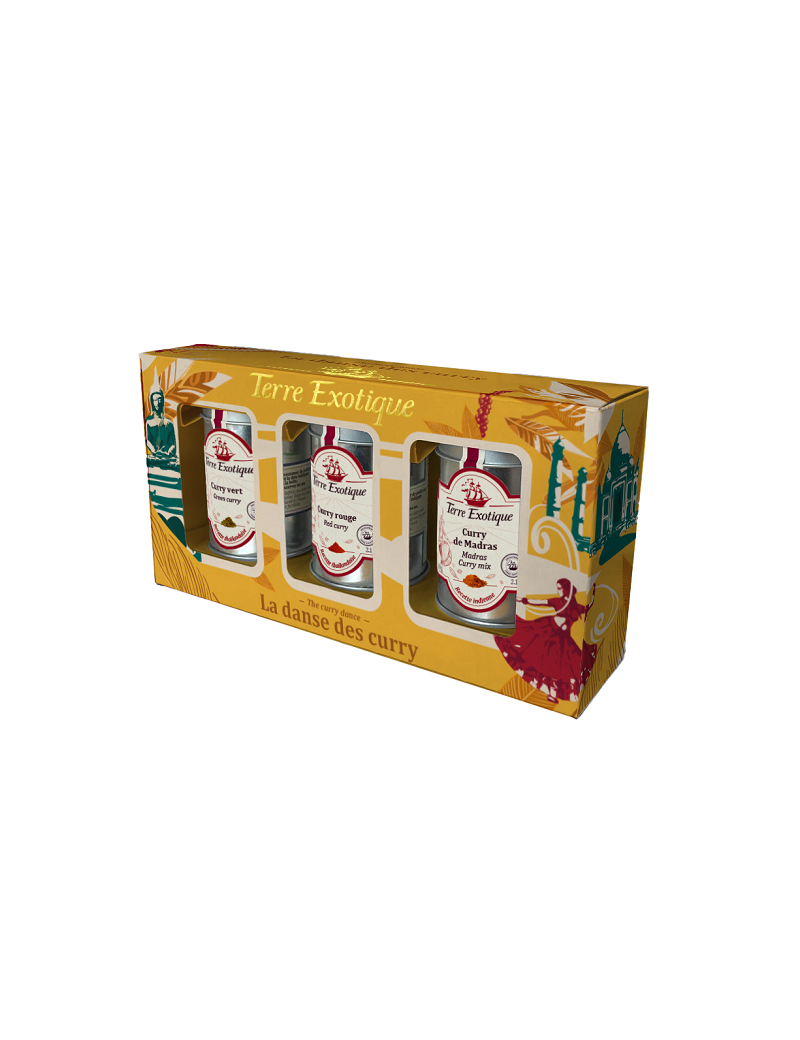 Coffret épices : Danse des curry TERRE EXOTIQUE Coffret épices : Danse des curry TERRE EXOTIQUE
