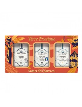 Coffret épices : Safari des poivres TERRE EXOTIQUE
