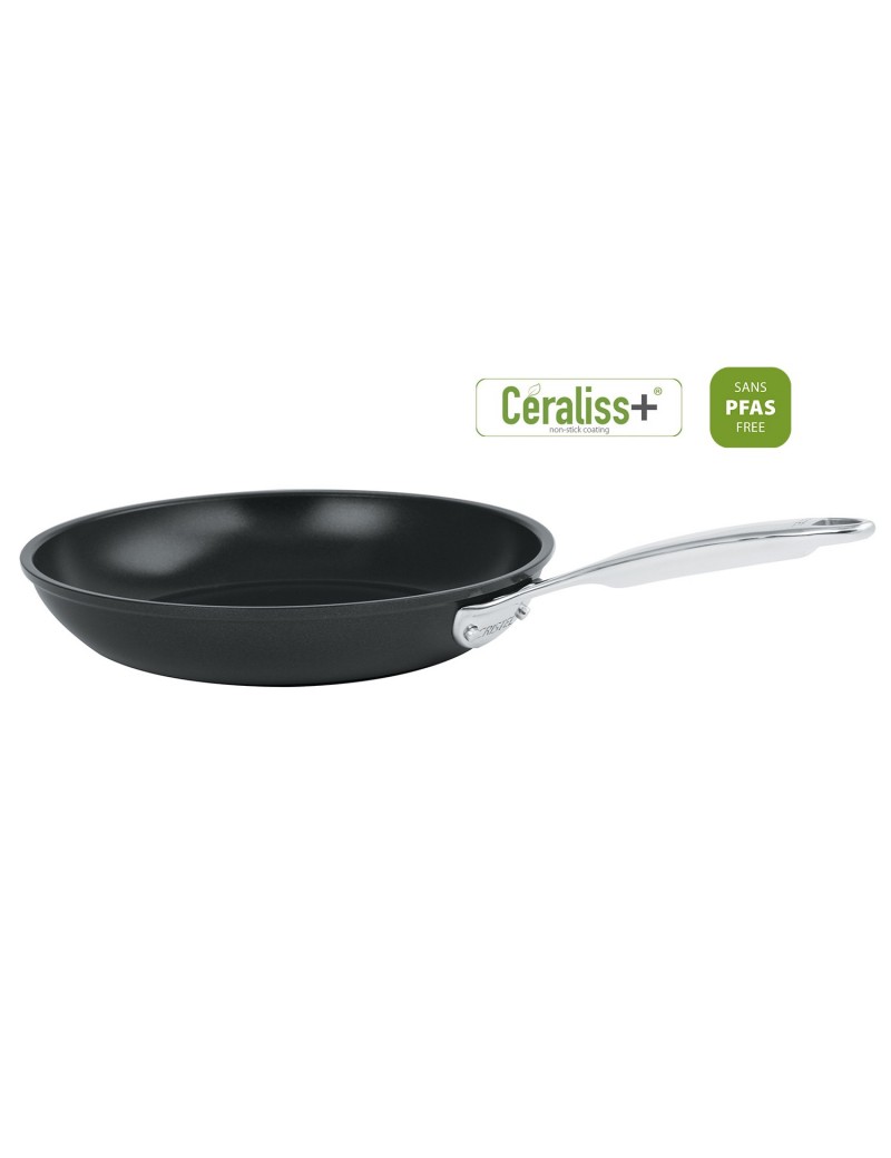 Set de 2 Poêles 24 et 28 cm revêtement céramique Castel'Pro® Fixe CERALISS+ CRISTEL