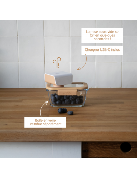 Pompe vide d'air électronique rechargeable PEBBLY