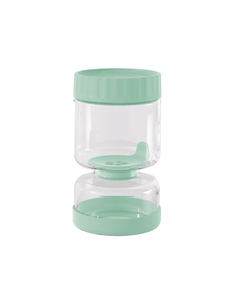 Bocal à cornichons en verre 750 ml avec séparateur en silicone PEBBLY