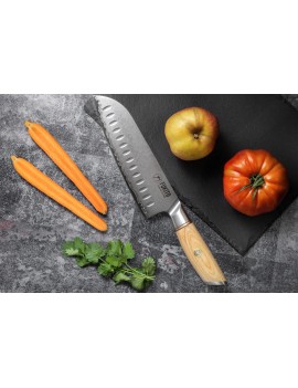 Couteau Fukito Pakka San Mai Santoku 18cm FUKITO