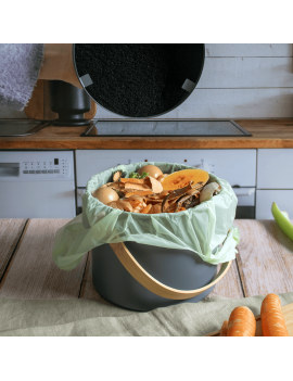 Rouleau de 20 Bio Sacs compostables et biodégradables PEBBLY