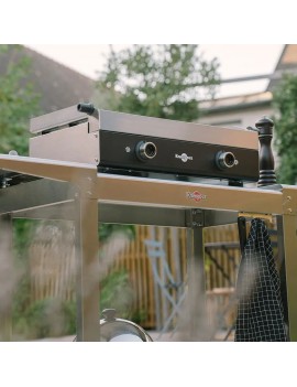 Plancha Série Noire électrique 64 x 33 cm KRAMPOUZ