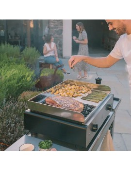 Duo K BBQ / Plancha électrique 70 x 50 cm KRAMPOUZ