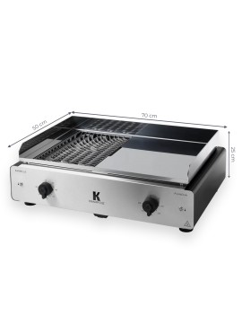 Duo K BBQ / Plancha électrique 70 x 50 cm KRAMPOUZ