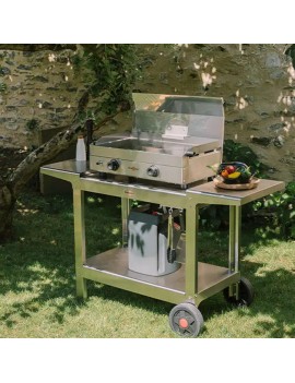 Capot inox pour planchas Saveur et Série Noire doubles KRAMPOUZ