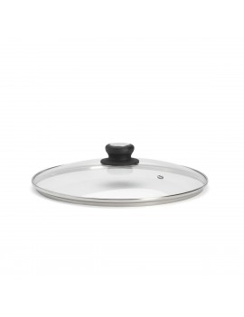 Couvercle en verre avec pontet en bakélite noir DE BUYER INDUSTRIES