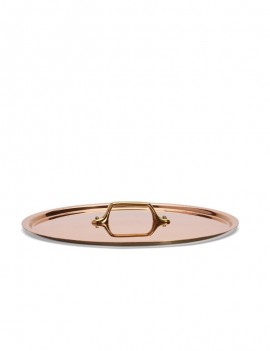 Couvercle en cuivre avec pontet en laiton DE BUYER INDUSTRIES