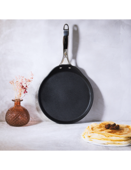 Poêle à crêpes revêtement céramique 28 cm Castel'Pro® Fixe CERALISS+ CRISTEL