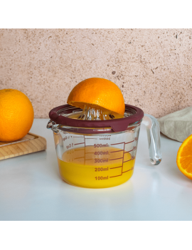 Presse-agrumes avec pichet gradué 500ml PEBBLY