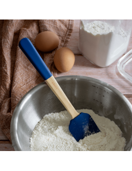 Spatule silicone manche Bambou 25 cm PEBBLY