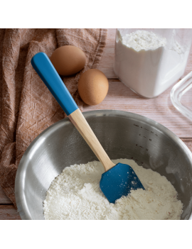 Spatule silicone manche Bambou 25 cm PEBBLY