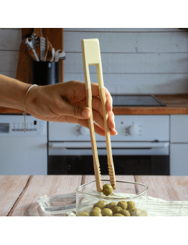 Pince attrape-tout en bamboo 24 cm PEBBLY
