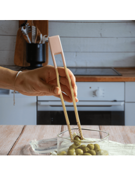 Pince attrape-tout en bamboo 24 cm PEBBLY