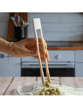 Pince attrape-tout en bamboo 24 cm PEBBLY