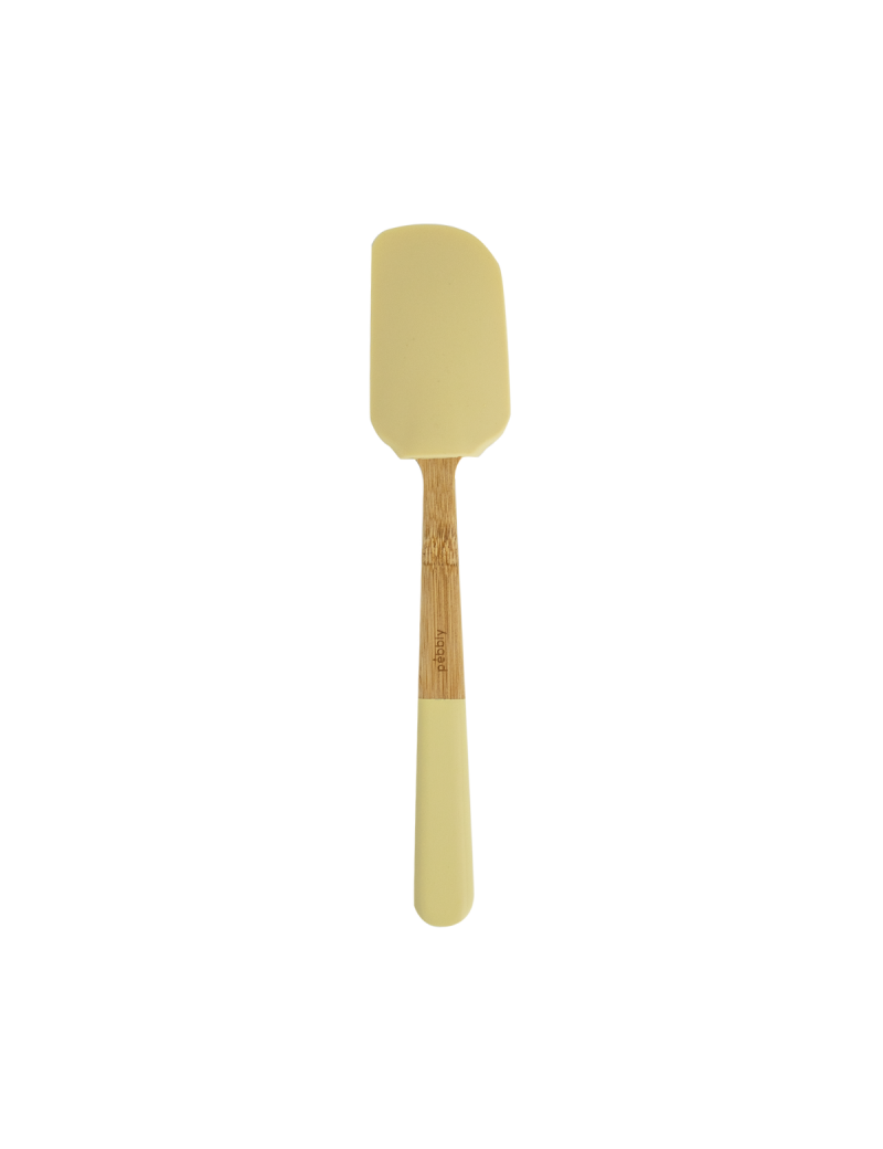 Spatule silicone manche Bambou 25 cm PEBBLY