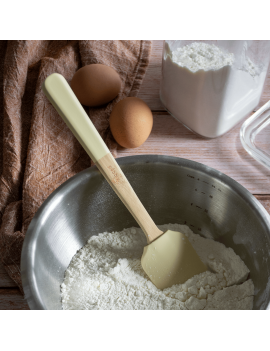 Spatule silicone manche Bambou 25 cm PEBBLY