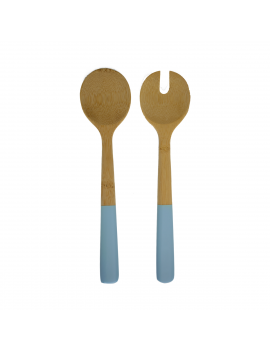 Couverts à salade en bamboo 27 cm PEBBLY