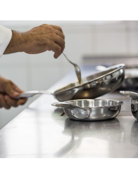 Sauteuse bombée Castel'Pro® Fixe induction CRISTEL