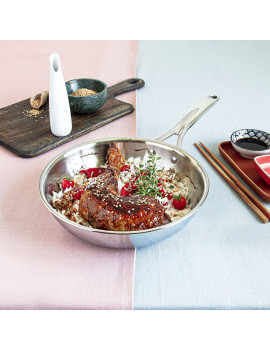 Sauteuse bombée Castel'Pro® Fixe induction CRISTEL