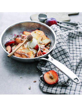 Sauteuse bombée Castel'Pro® Fixe induction CRISTEL