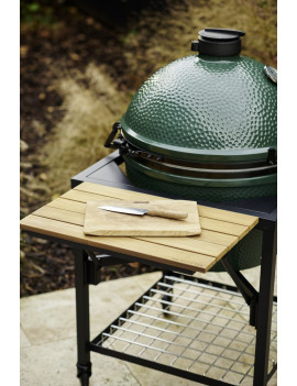 Pack LARGE  sur table modulaire avec 2 rallonges - EGG Large + ConvEGGtor  + Table modulaire +  2 rallonges bois BIG GREEN EGG