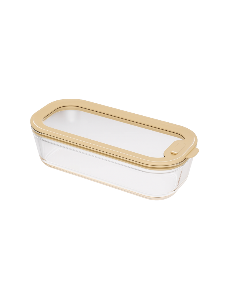 Boite conservation 560 ml en verre avec couvercle - Moule à cake PEBBLY