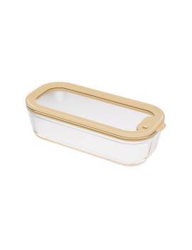Boite conservation 560 ml en verre avec couvercle - Moule à cake PEBBLY