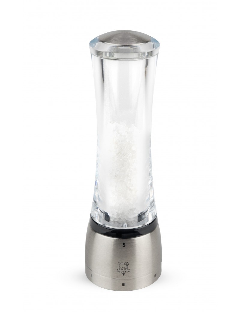 Daman Moulin à sel manuel en acryl et inox u'select 21 cm - Peugeot