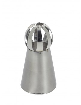 Douille russe sphère strie large en inox DE BUYER