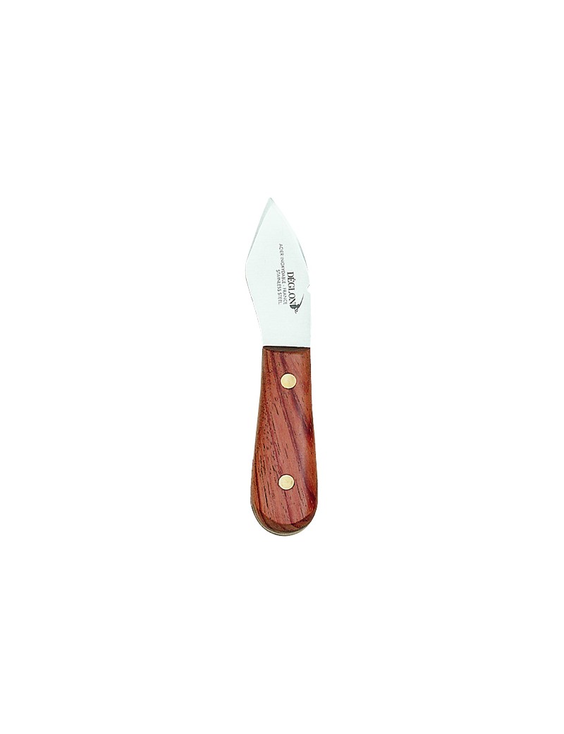 Couteau A Huitres + Support Huitre Bois 12.6x7.8x5.9cm