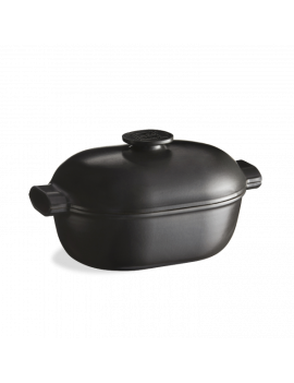 Cocotte en céramique ovale ardoise 36 x 23,5 cm 4,5 l Emile Henry