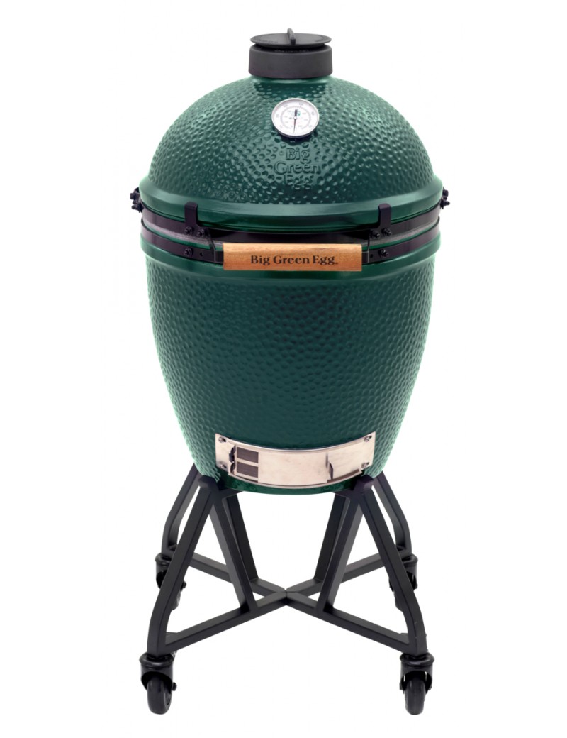 Kamado LARGE - Pack Start avec chariot à roulettes BIG GREEN EGG