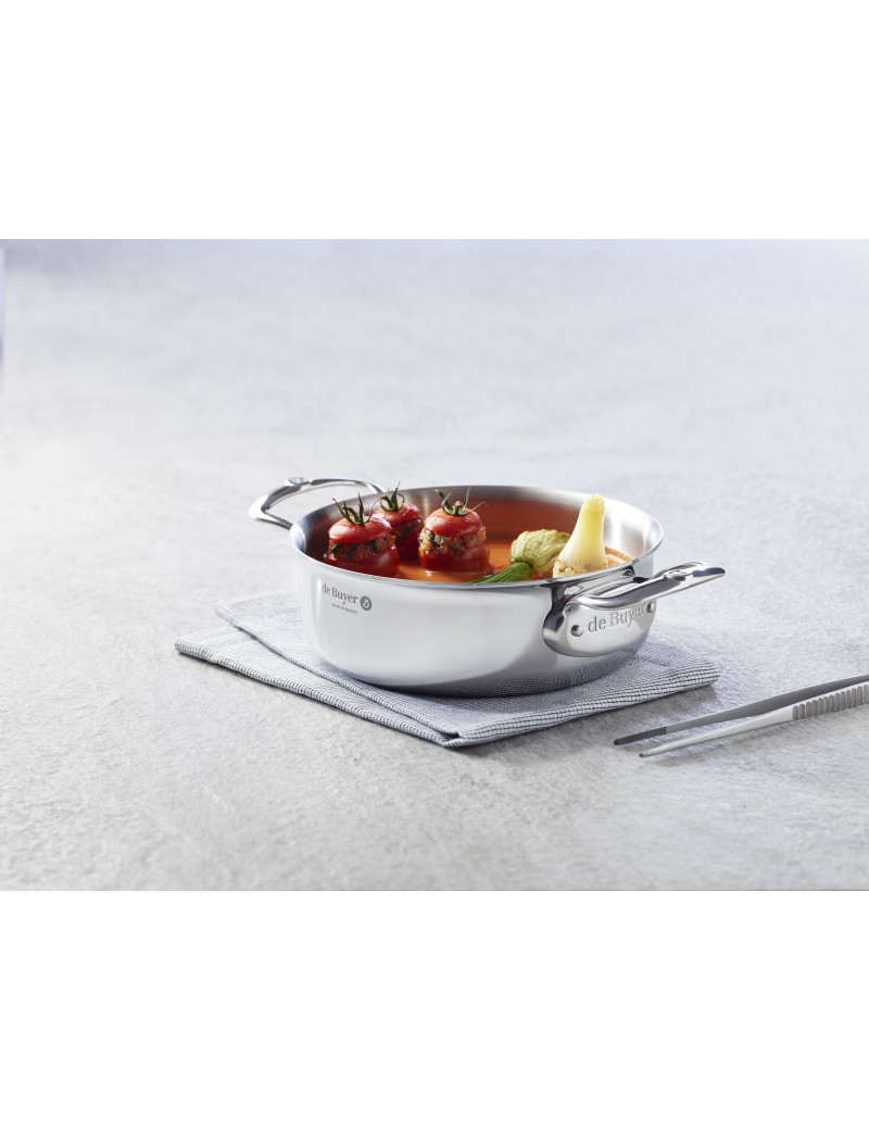 Sautoir Professionnel Inox 42cm - 16 Litres - Compatible Induction Et Tous Feux - Pour Cuisiniers Exigeants