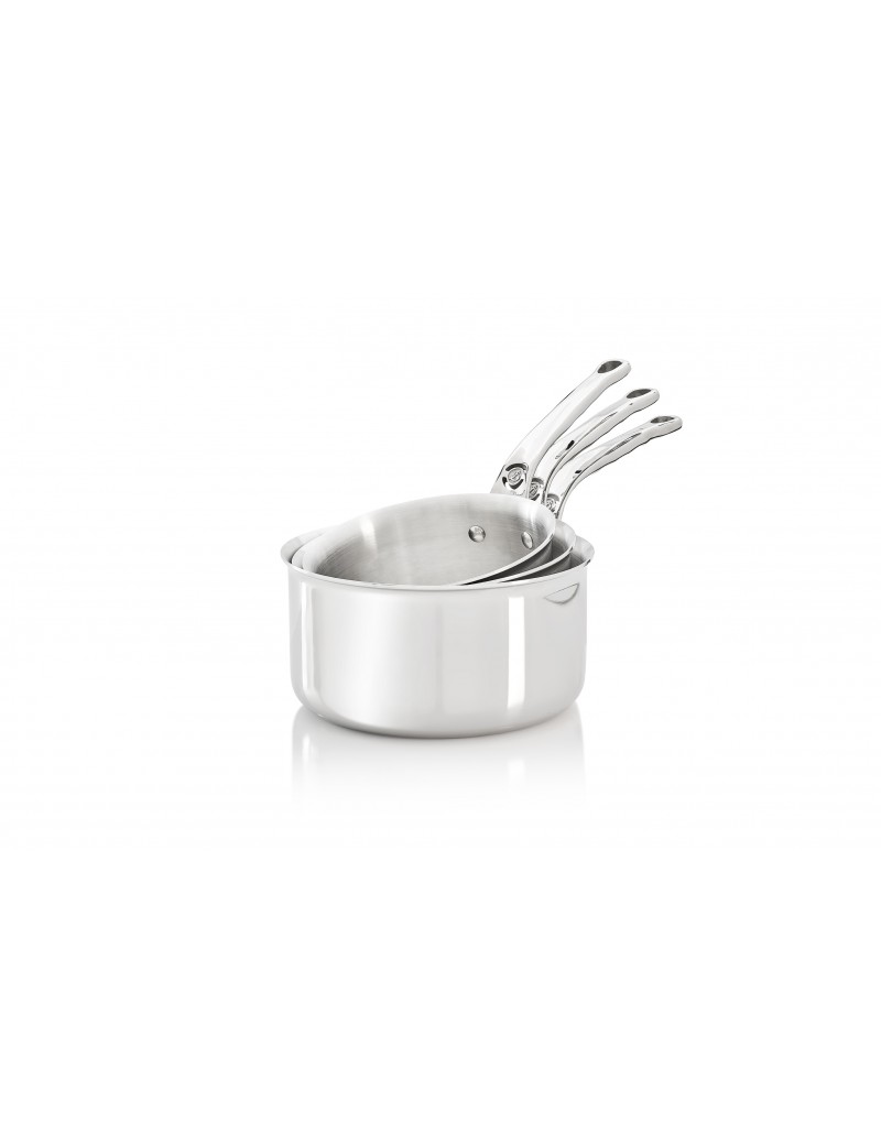 Lot de 3 casseroles Affinity 16 à 20 cm De Buyer Lot de 3 casseroles Affinity 16 à 20 cm De Buyer