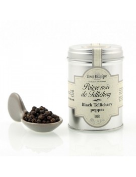 Poivre noir de Tellichery 60 g TERRE EXOTIQUE