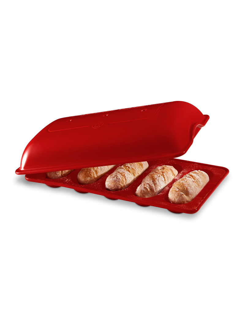 Lot De 6 Mini Moules à Baguettes Antiadhésifs 19x7x2,5 Cm – Parfaits Pour Hot-Dogs, Petits Pains & Baguettes Maison