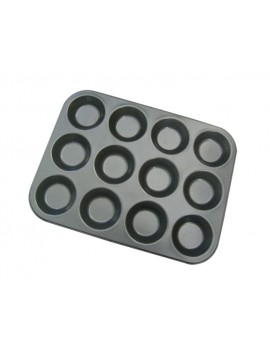 Plaque de moules individuels 12 Tartelettes rondes diam. 7cm de Buyer