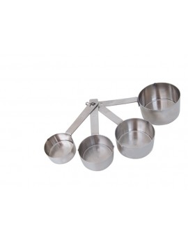 Lot de 4 mesures en inox : 60 / 80 / 125 / 250 ml de Buyer