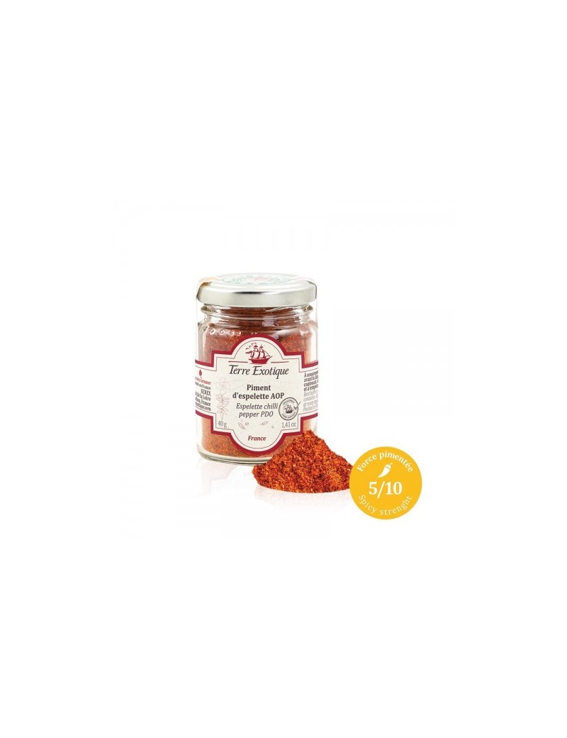 Piment d'Espelette AOP 40 g TERRE EXOTIQUE